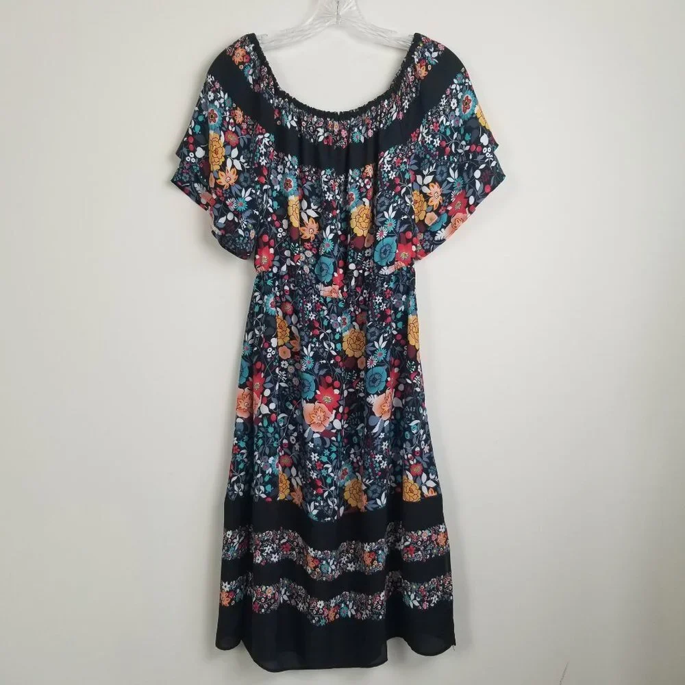 LOFT Floral Dress XS - Picture 5 of 6